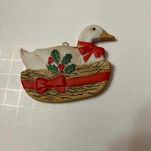 Schmid Christmas Tree Ornament  Dove & White Duck Vintage - Picture 9 of 11